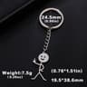 Funny Stickman Keychain Set 6
