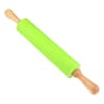 NonStick Silicone Rolling Pin With Wooden Handle For Baking 6