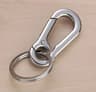 Leather Key Ring With Metal Clip For Everyday Carry 10