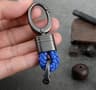 Hand Woven Leather Car Key Ring For Men And Women 12