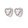 Hollow Zircon Heart Earrings For Women Gift Jewelry 8