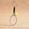 Mini Tennis Racket Pendant Keychain Cute Sport Bag Charm For Teenager Fan 11