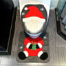 Santa Bathroom Decor Seat Cover Set 8