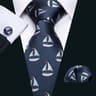 Stylish Purple Silk Tie Set For Men With Pocket Square And Cufflinks For Formal Occasions 12
