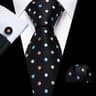 Stylish Purple Silk Tie Set For Men With Pocket Square And Cufflinks For Formal Occasions 29