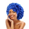 Satin Sleeping Bonnet With Stretchy Tie Band Adjustable Hair Cover For Women 13