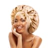 Satin Sleeping Bonnet With Stretchy Tie Band Adjustable Hair Cover For Women 16