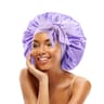 Satin Sleeping Bonnet With Stretchy Tie Band Adjustable Hair Cover For Women 7