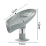 Leaf Shaped Drain Soap Holder With Suction Cup Base 6