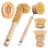 Bamboo Dish Brush Set With Long Handle And Deep Cleaning Bristles 7