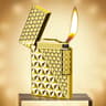 Decorative Metal Pocket Lighter With Case And Embossed Design 9