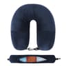 Travel Neck Pillow With Fillable Clothing Insert And Velvet Cover 13