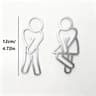 Creative Bathroom Sign Set 6