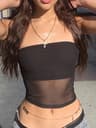 Mesh Corset Tube Crop Top 6
