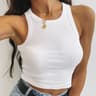 Ribbed Off Shoulder Crop Tank Top 6