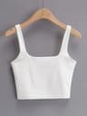 Sleeveless Square Neck Crop Tank Top 4