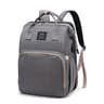 Large Capacity Mom Travel Backpack Diaper Bag With Portable Folding Crib Bed 9