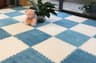 Soft Plush Baby Play Mat With EVA Foam Puzzle Tiles For Kids 8