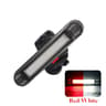 USB Rechargeable Bike Tail Light LED Bicycle Rear Safety Warning Lamp 6