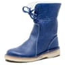 Women Winter PU Leather Boots Flat Fleece Lined Ankle Shoes 8