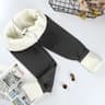 Thermal Velvet High Waist Winter Leggings Solid Color Thick Fleece Lined Classic Leggings 8