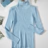 Elegant Ribbed Turtleneck Cashmere Soft Knit Pullover Basic Winter Jumper For Women 7