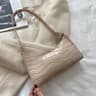 Elegant Alligator Pattern PU Leather Underarm Handbag Small Retro Messenger Bag For Women 12