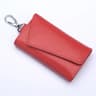 Genuine Leather Car Key Organizer Pouch Key Holder Wallet 9