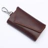 Genuine Leather Car Key Organizer Pouch Key Holder Wallet 7