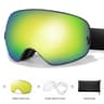 Unisex Snow Sports Goggles With UV Protection Anti Fog Lens And Replacement Lenses 18