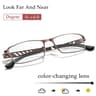 Metal Frame Photochromic Reading Glasses With Anti Blue Light Protection 6
