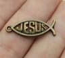 Vintage Hollow Jesus Fish Key Chain Charms For Jewelry Making 7