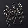 Faux Pearl Decor Hair Pins Set Of Six Fashion Bridal Hair Accessories 8