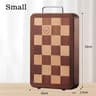 Artisan Chessboard Patterned Solid Wood Culinary Board 5