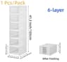 6Tier Modular HighCapacity Footwear Cabinet 7