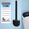 Wall Mounted Silicone Toilet Brush Set With Holder 11