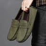 Mens Sophisticated Suede Walking And Driving Loafers 10
