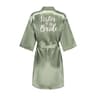 Womens Grass Green Bride And Bridesmaid Satin Robes 19