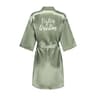 Womens Grass Green Bride And Bridesmaid Satin Robes 20