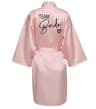 Womens Team Bride Satin Kimono Robe 14