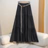 Boho Cotton Linen Slimming Midi Skirt 6