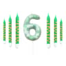 7Piece Green Digital Cake Candle Set 11