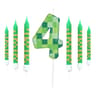 Pixelated Gamer Theme Birthday Candle Set 11