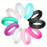 10 Piece Flexible Silicone Wedding Band And Engagement Collection 3