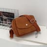 Simple Square Corduroy Crossbody Bag 11