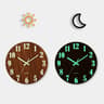 12 Inch Luminous Wooden Silent Wall Clock 7