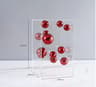 Modern Geometric Clear Acrylic Cube  Sphere Display Sculpture 7