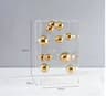 Modern Geometric Clear Acrylic Cube  Sphere Display Sculpture 10