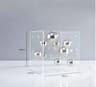 Modern Geometric Clear Acrylic Cube  Sphere Display Sculpture 13