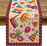 Festive Purim Celebration Mask  Crown Table Runner 5